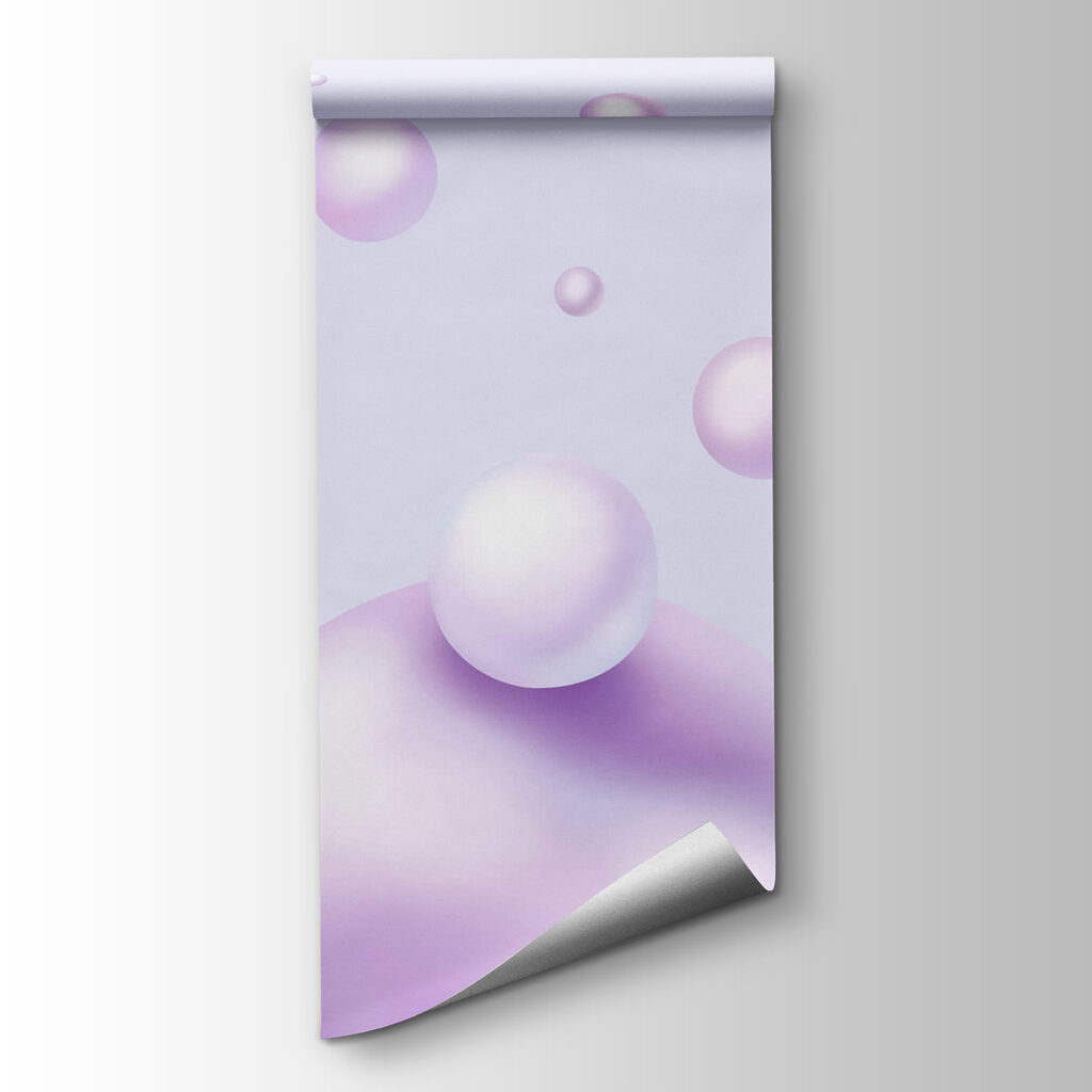 Group of purple bubbles