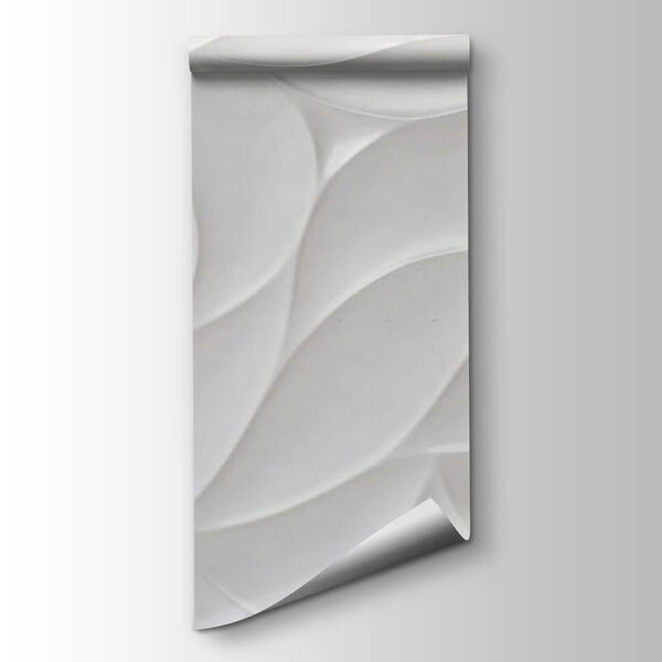 White surface with wavy lines White surface with wavy lines