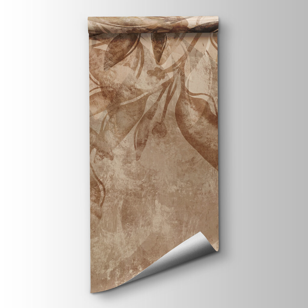 Brown and white floral pattern Brown and white floral pattern