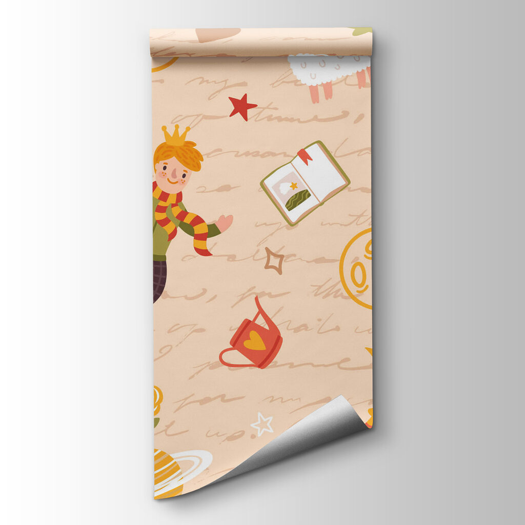 Pattern of cartoon characters