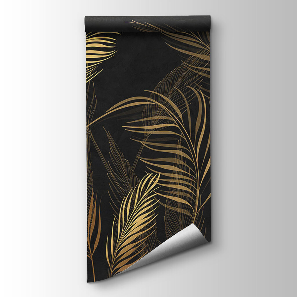 Elegant Leaves against Dark Background