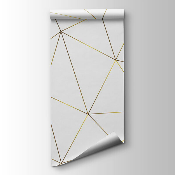 Yellow lines forming endless triangles Yellow lines forming endless triangles