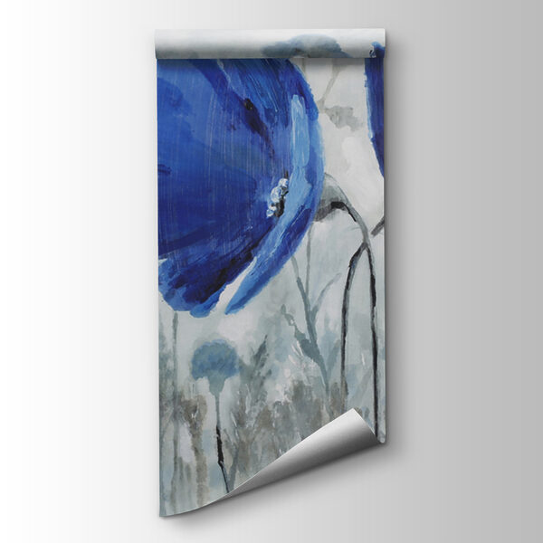 Painting of blue flowers Painting of blue flowers