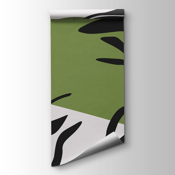 Green and black zebra stripes Green and black zebra stripes