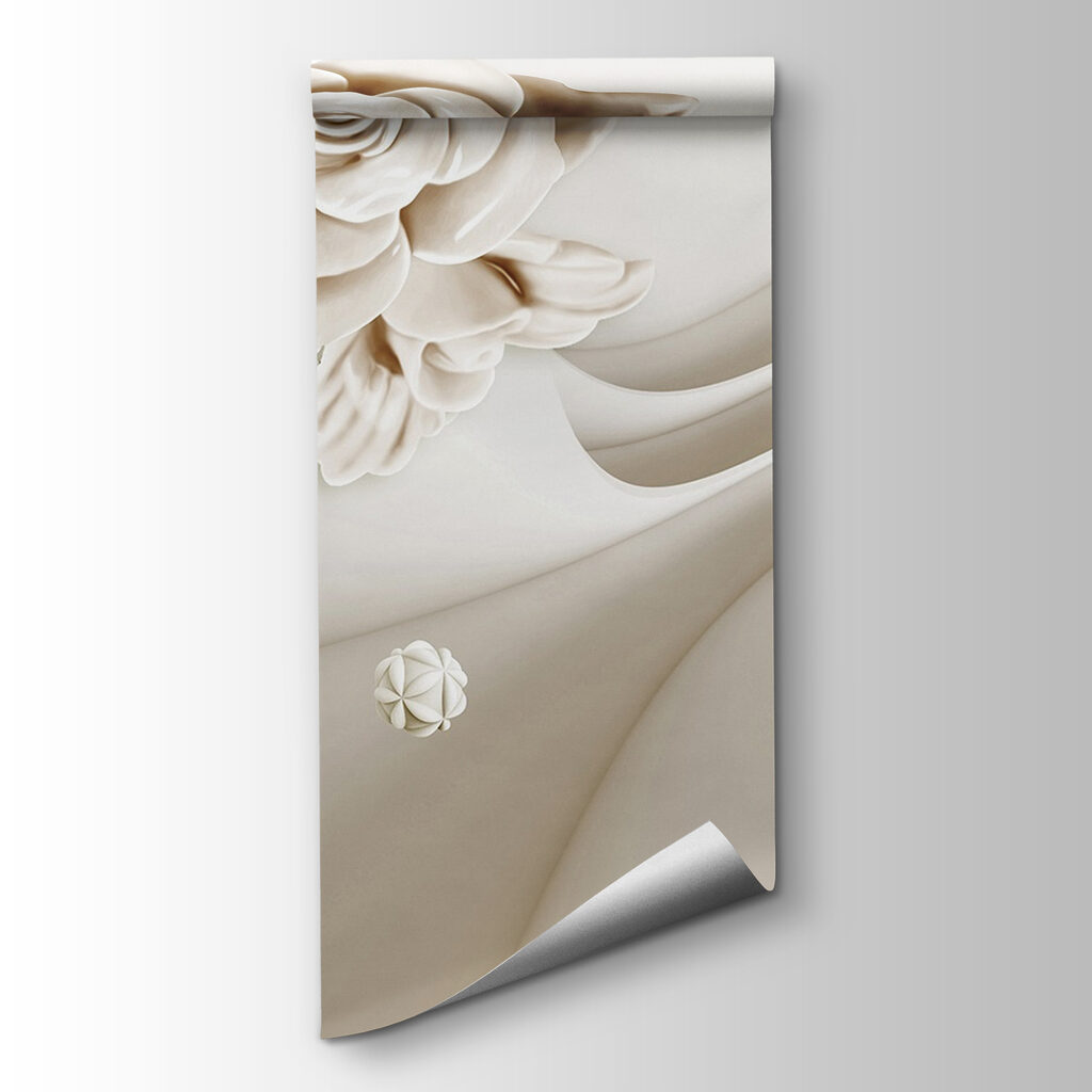 White roses and white waves