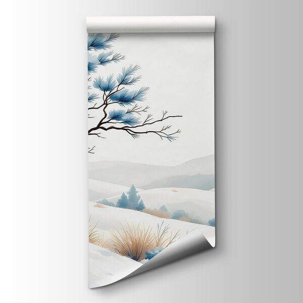 Tree in a snowy landscape