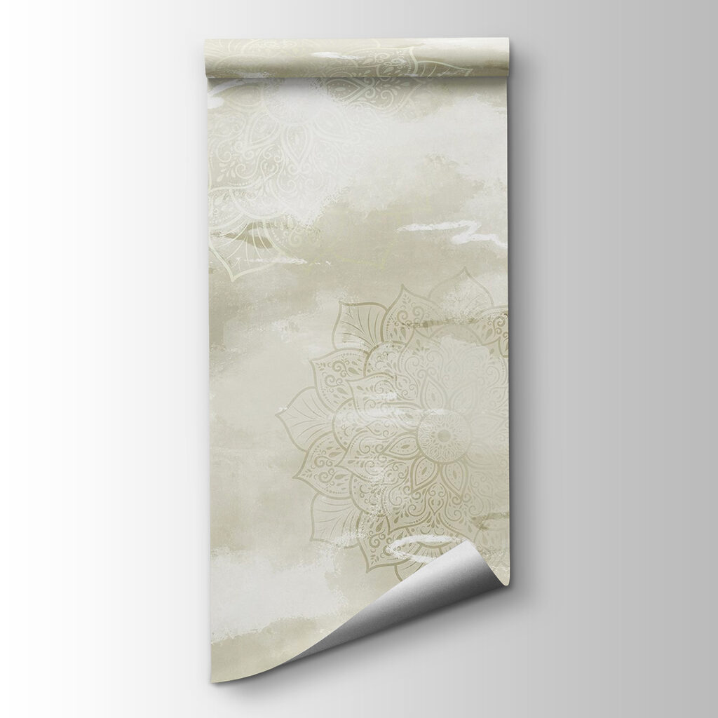 Serene mandala design in muted tones