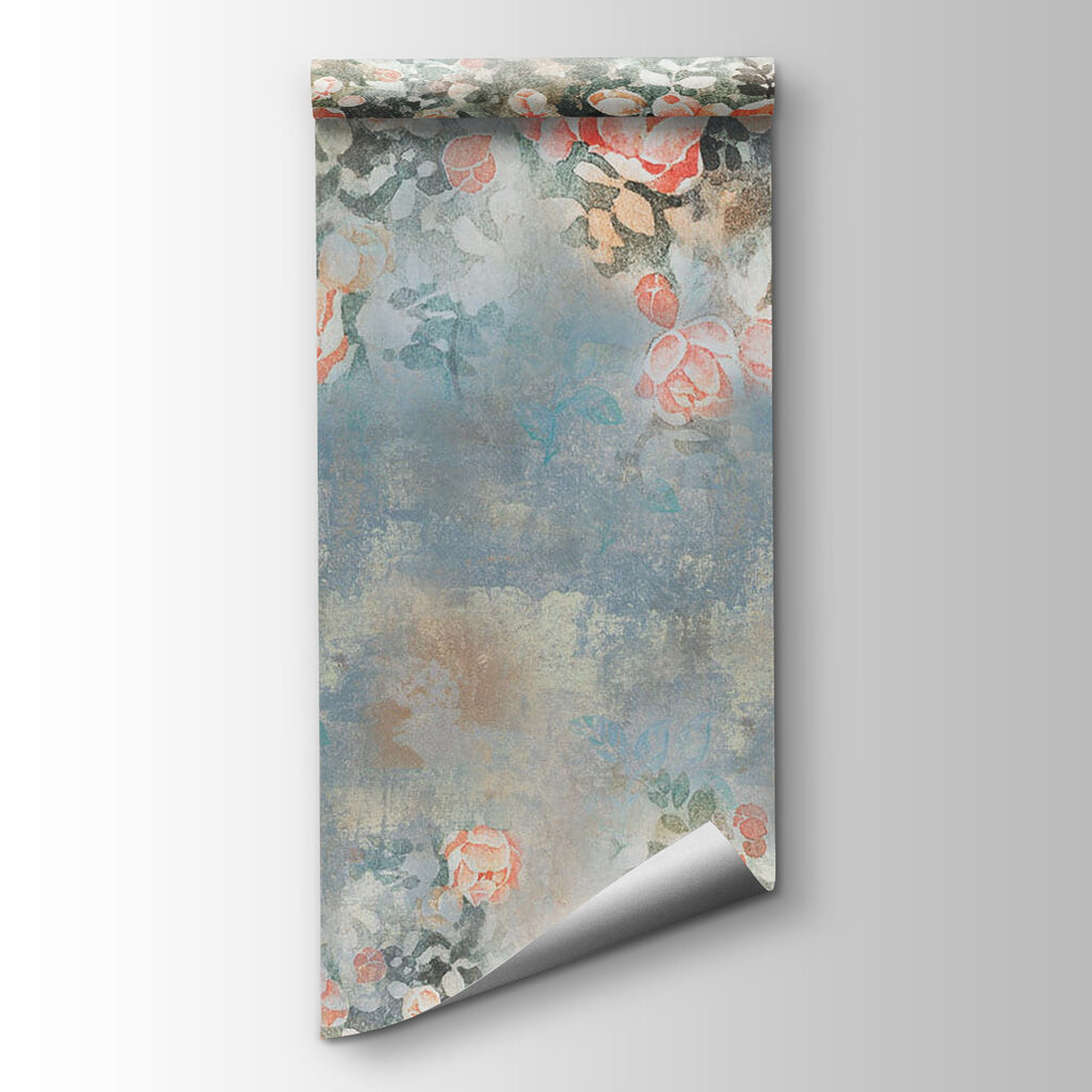 Painting of flowers and leaves Painting of flowers and leaves