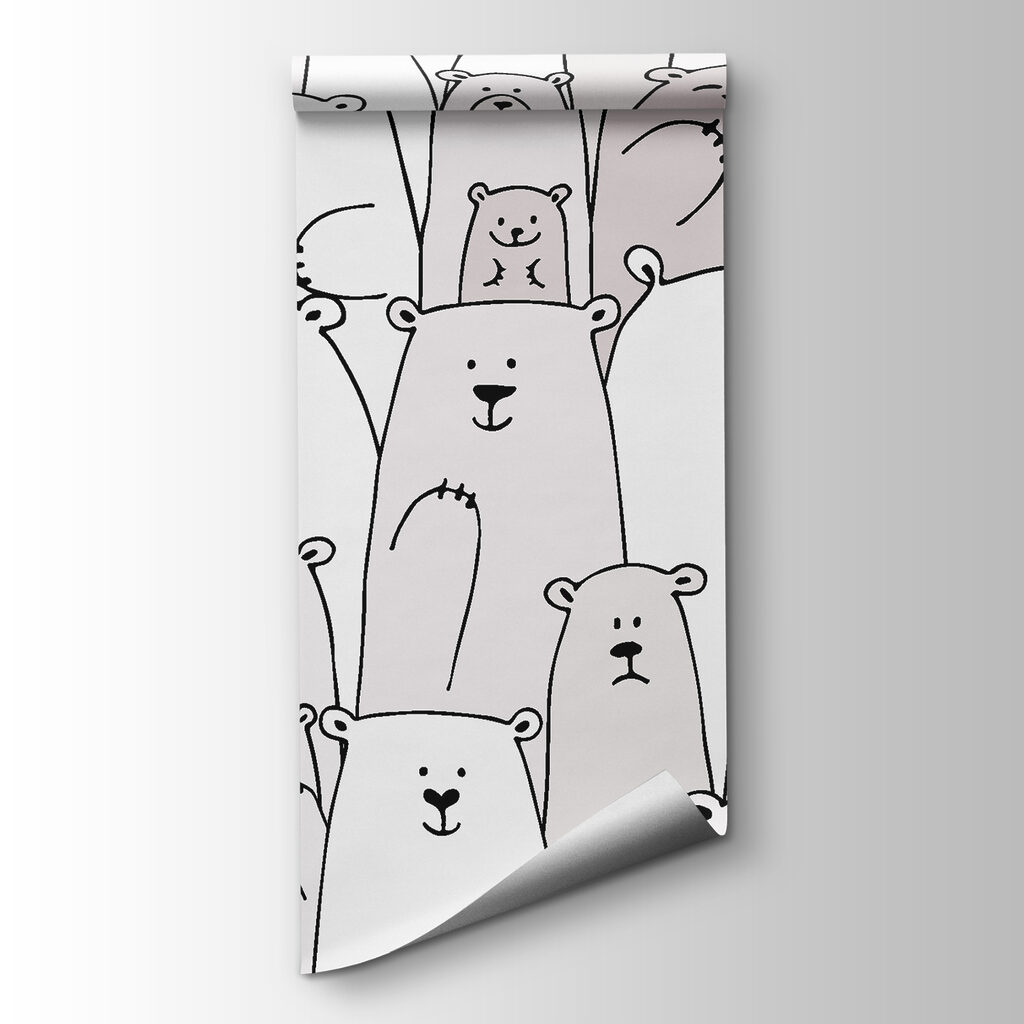 Group of white bears