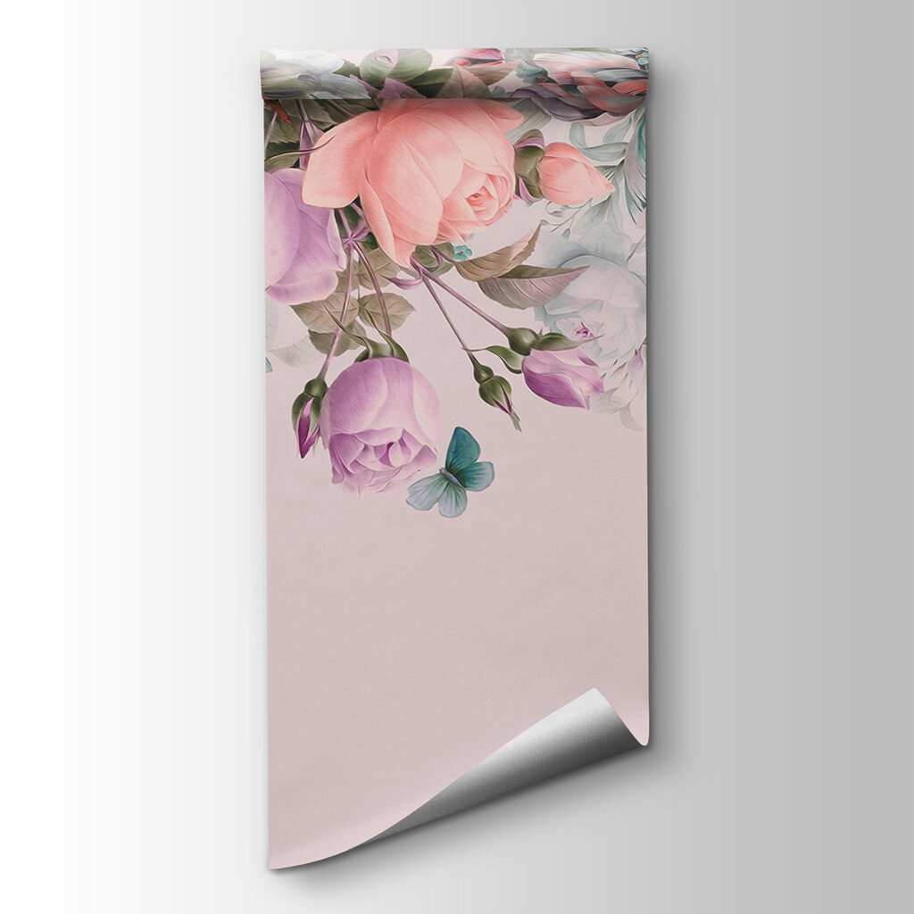 Delicate blooms on soft pink backdrop Delicate blooms on soft pink backdrop