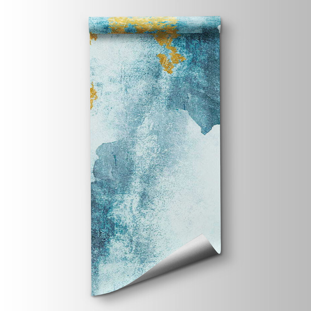 Blue and yellow paint