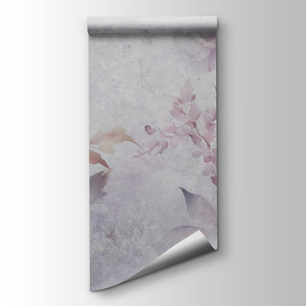 Painting of flowers on a white background