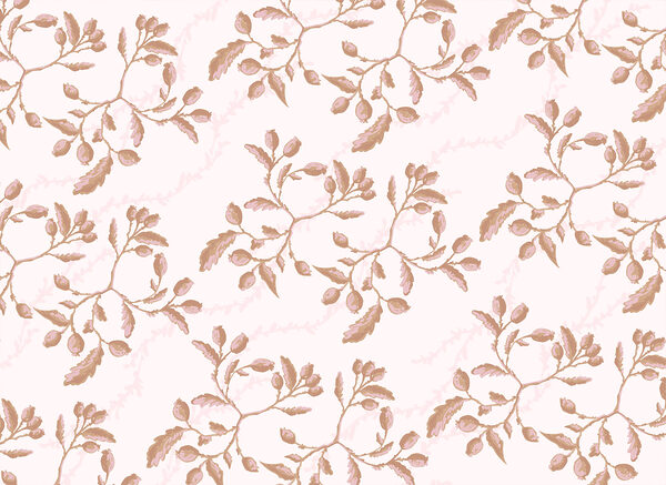 Pattern of leaves and berries