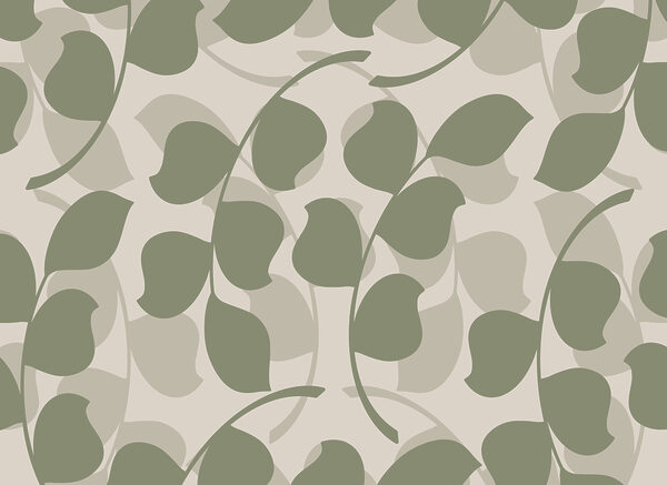 Pattern of leaves on a beige background Pattern of leaves on a beige background