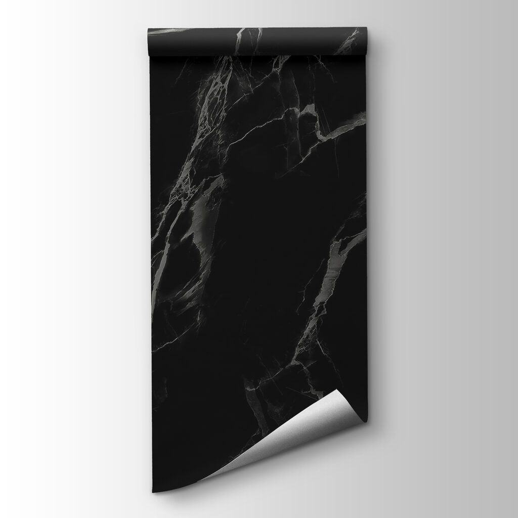 A black marble with white veins A black marble with white veins