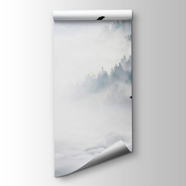 Wolf howling in the snow