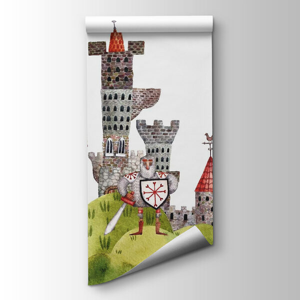 Watercolor painting of a castle Watercolor painting of a castle