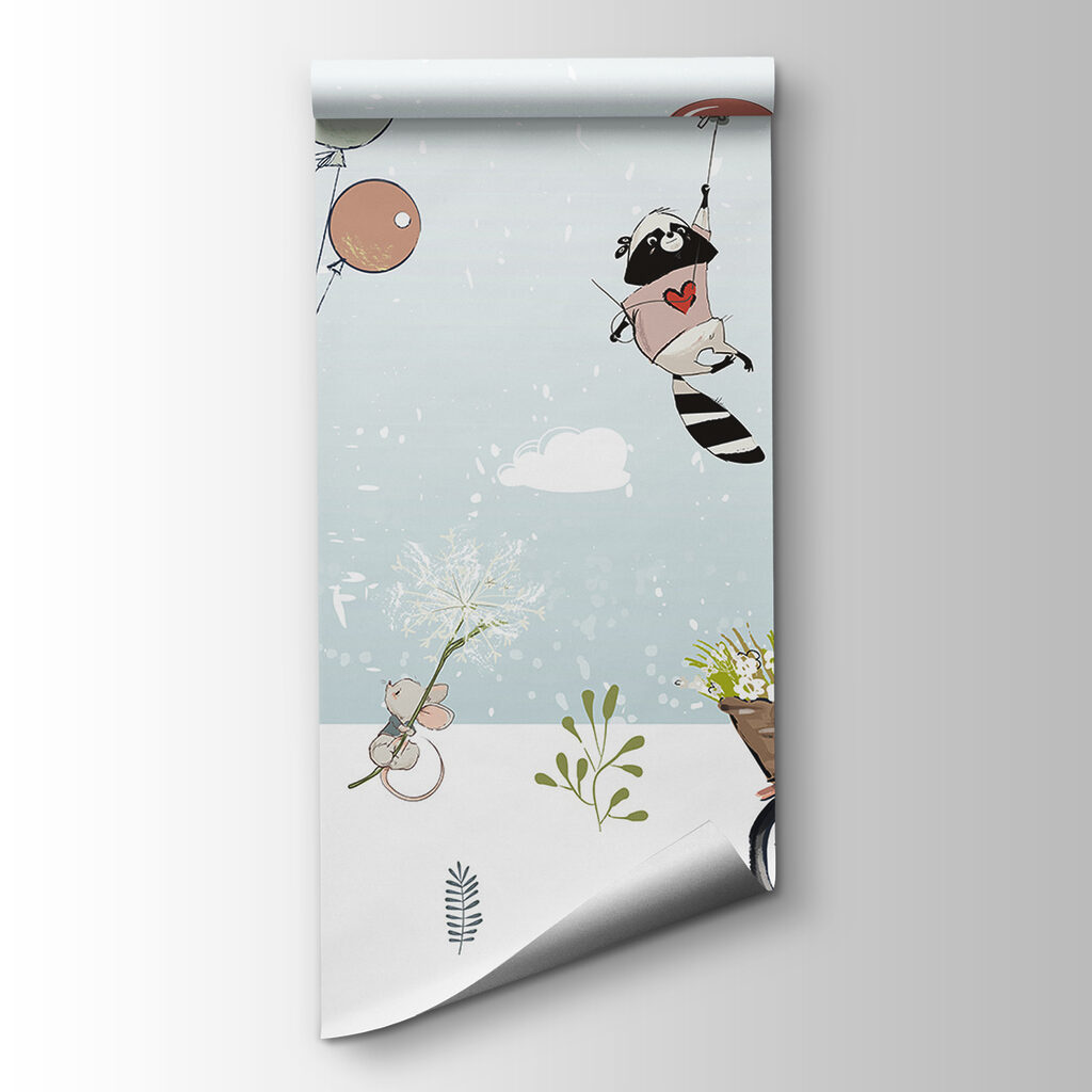 Cartoon of animals on a bicycle Cartoon of animals on a bicycle