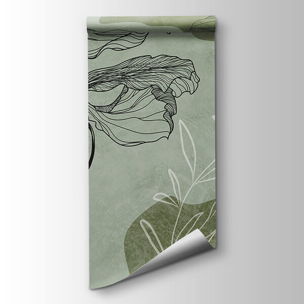 A drawing of a flower