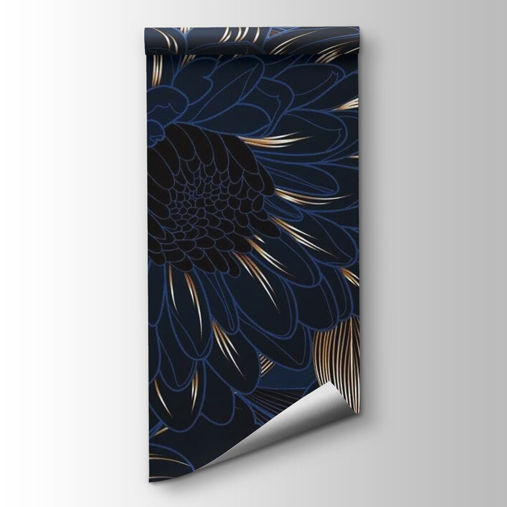 Elegant floral design on dark background