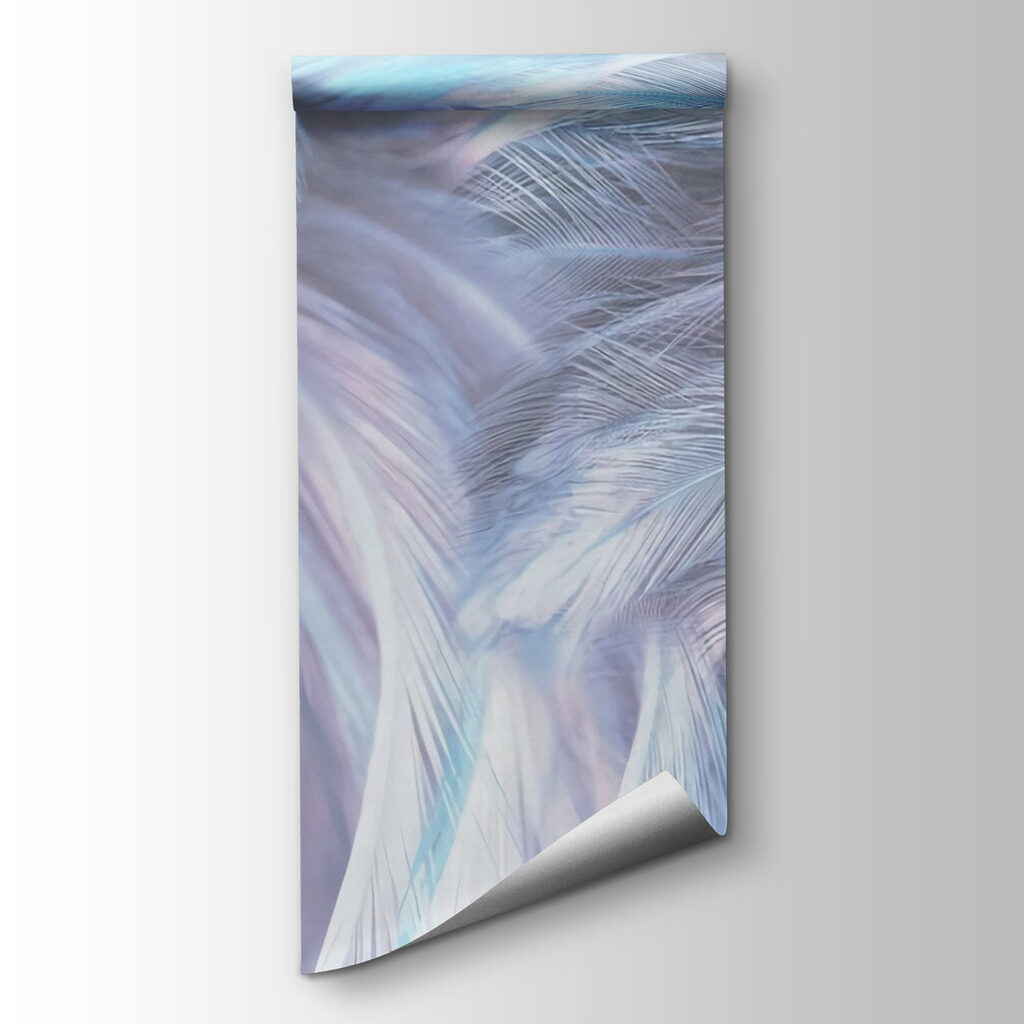 Soft pastel feathers in gentle waves Soft pastel feathers in gentle waves