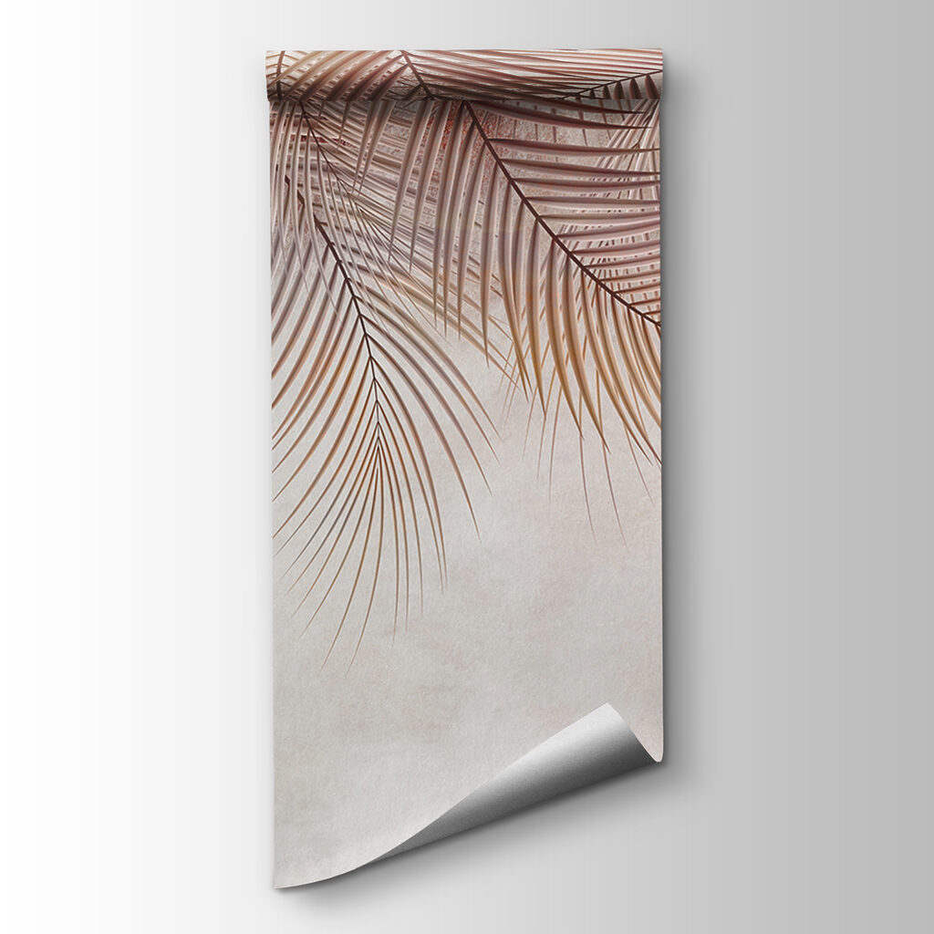 Delicate palms against a soft backdrop Delicate palms against a soft backdrop