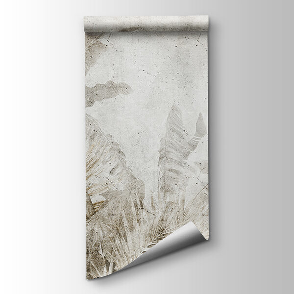 Faded leaves on a textured background