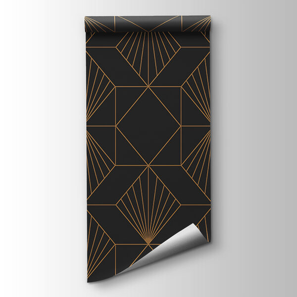 Elegant metallic geometric pattern design