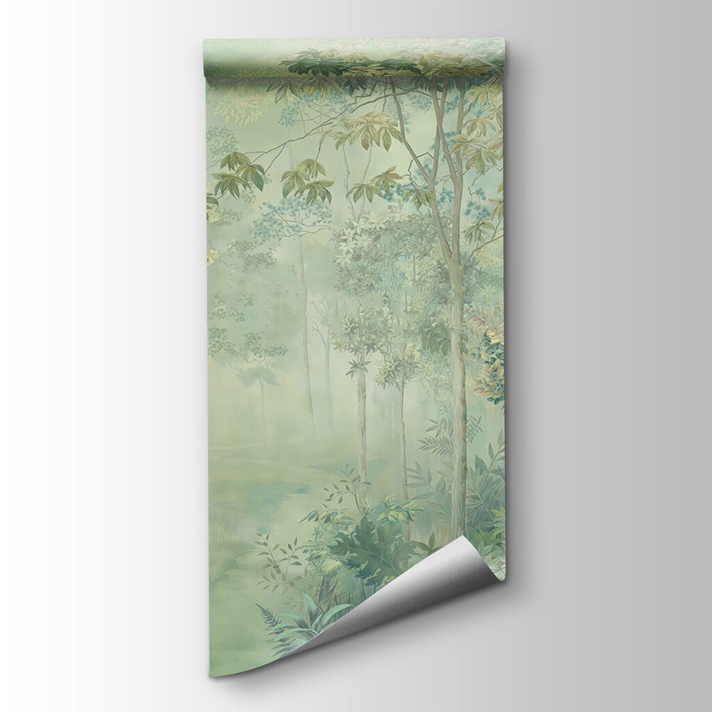 Painting of a forest Painting of a forest