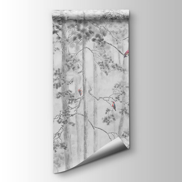 Group of birds on trees Group of birds on trees