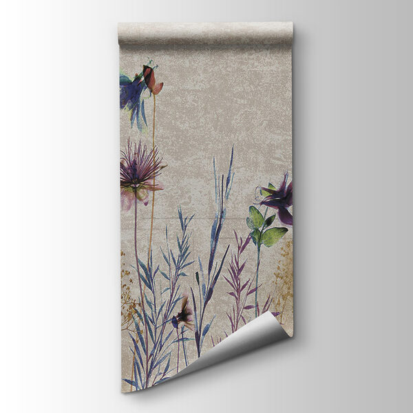 Colorful flowers in a serene landscape