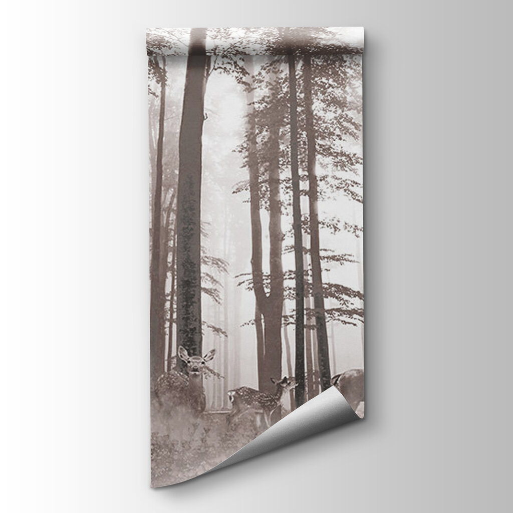 Group of deer in a forest