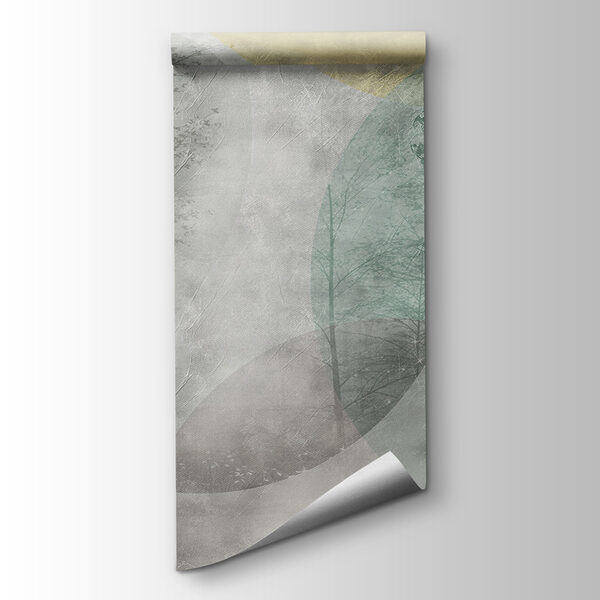 Tree and circles on a wall