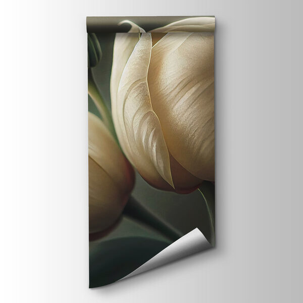 Delicate tulips in soft hues