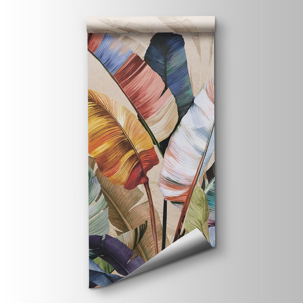 Group of colorful leaves