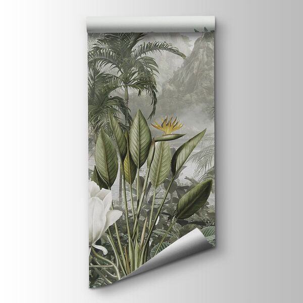 Group of plants and birds