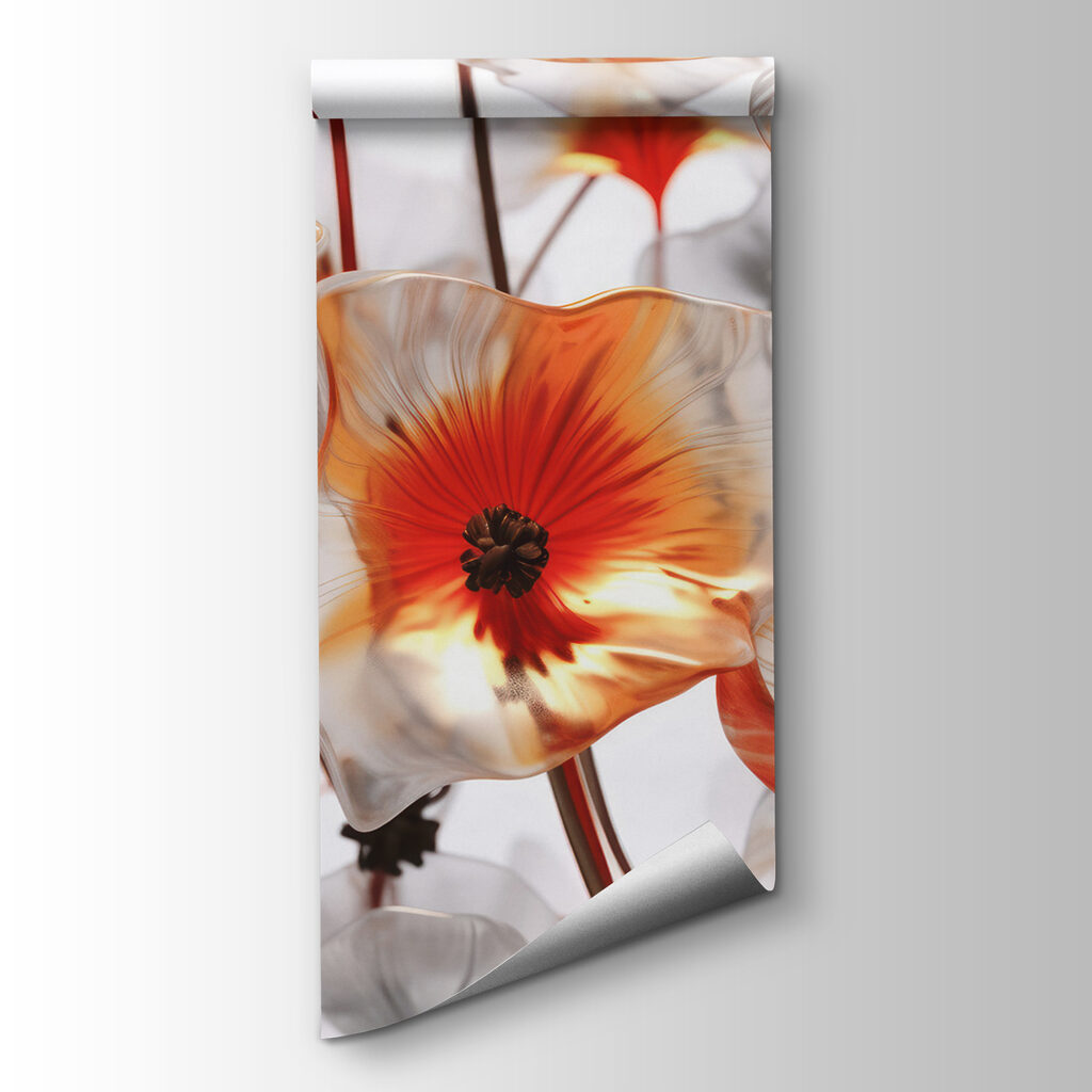 Group of glass flowers Group of glass flowers