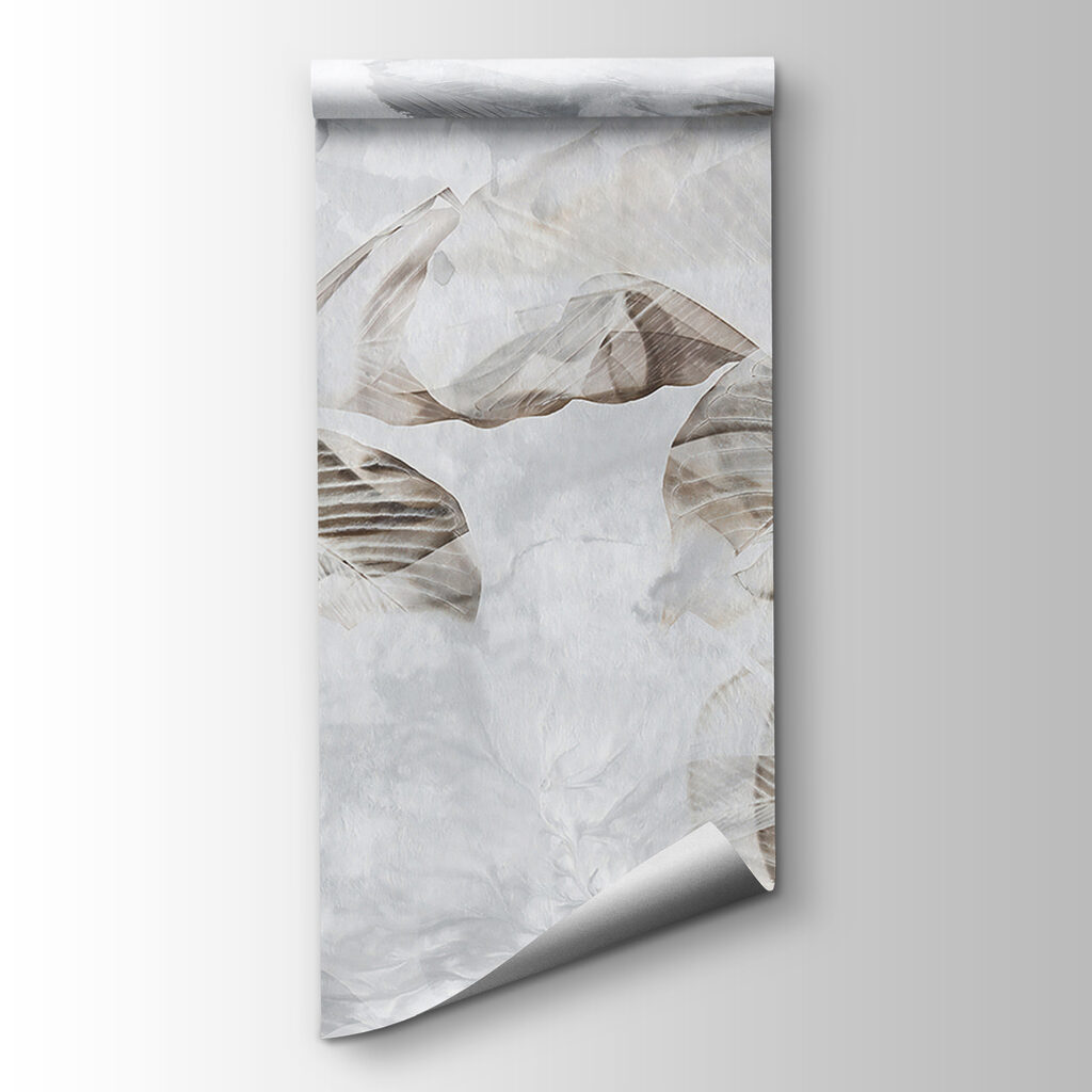 Translucent leaves on soft background