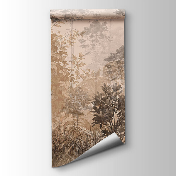 Forest with trees and plants Forest with trees and plants