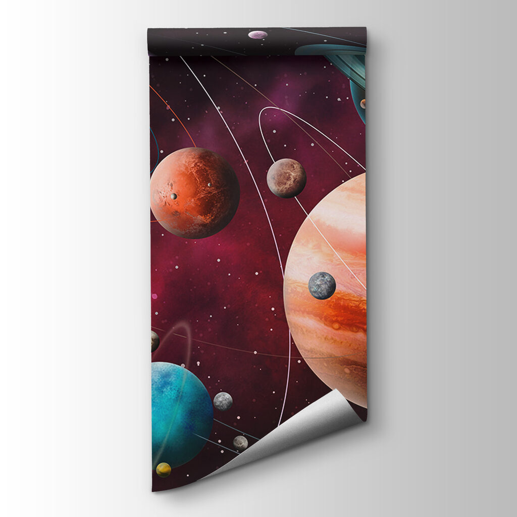 Planets and stars in space Planets and stars in space