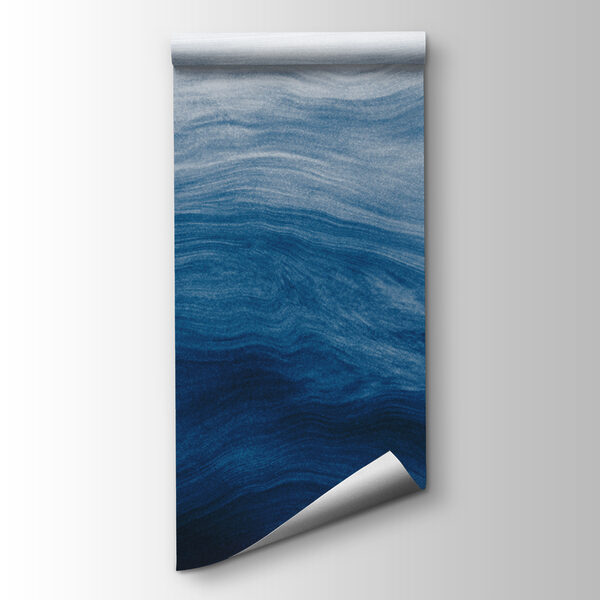 A blue and white waves A blue and white waves