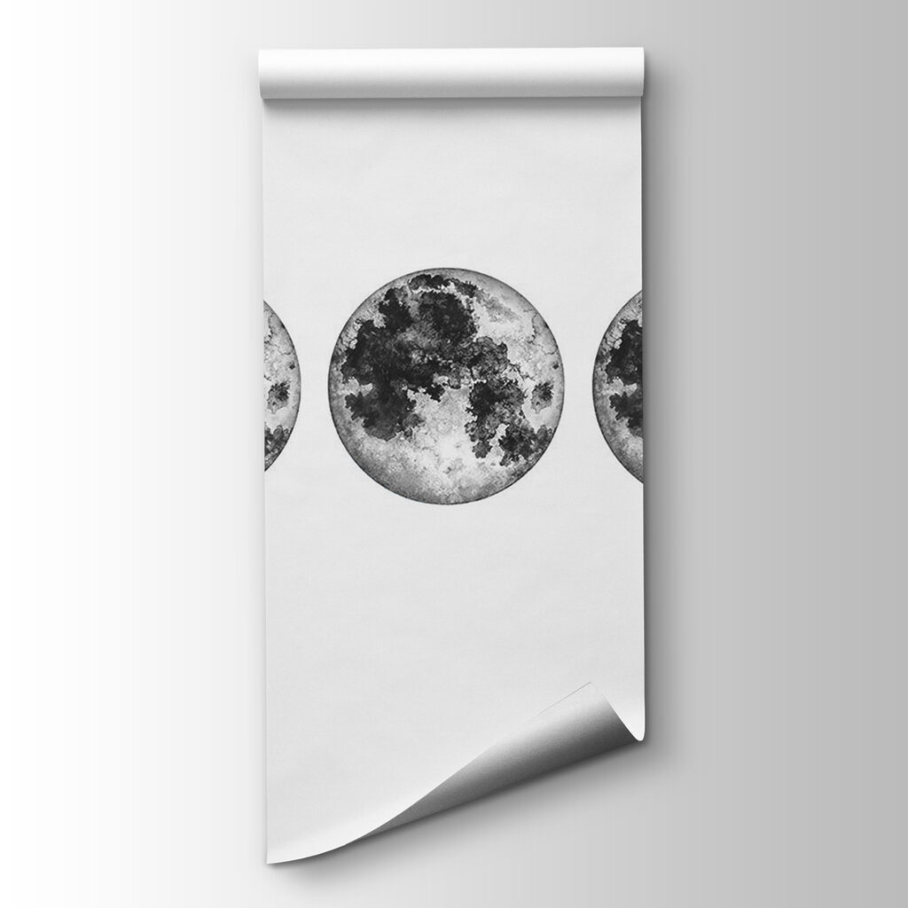 A row of phases of the moon A row of phases of the moon