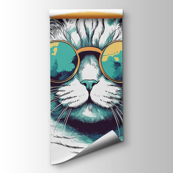 A cat wearing sunglasses