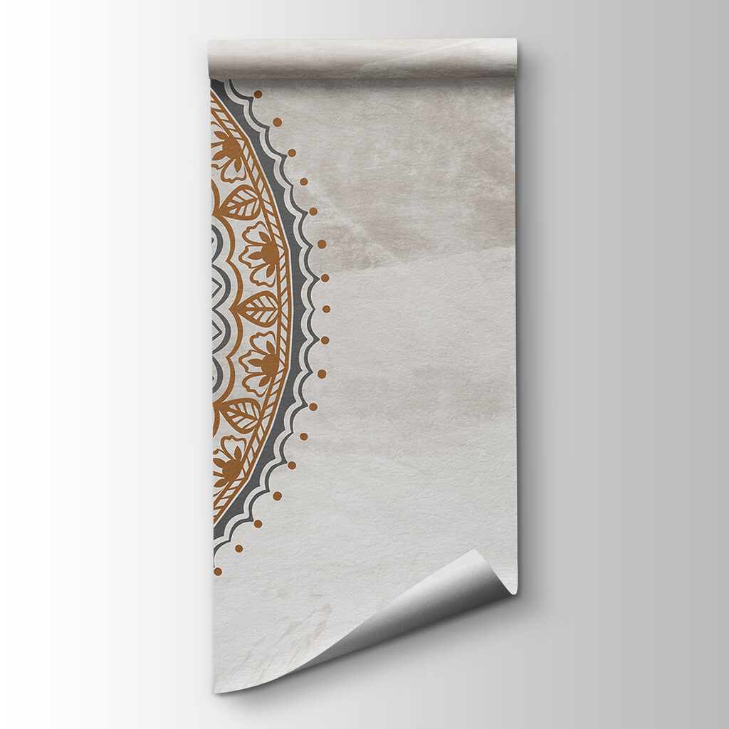 A circular pattern on a white surface A circular pattern on a white surface