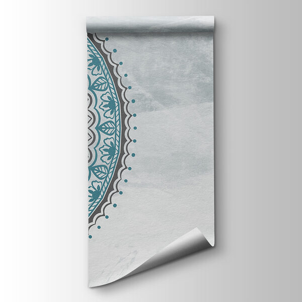 A blue and grey mandala A blue and grey mandala