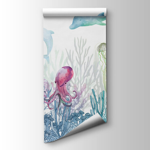 A watercolor of a sea life A watercolor of a sea life