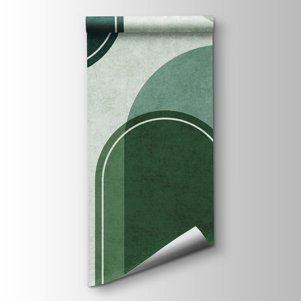 A green and white background with ovals and ovals