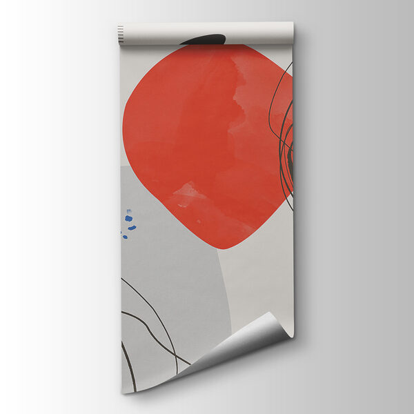 A colorful art piece with lines and circles A colorful art piece with lines and circles