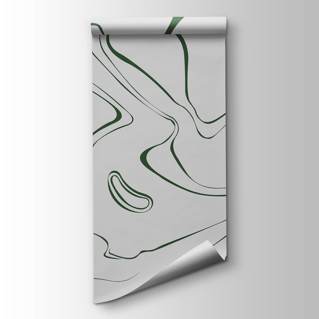 A green and white swirls A green and white swirls