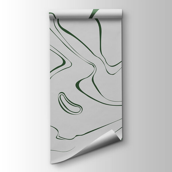 A green and white swirls A green and white swirls